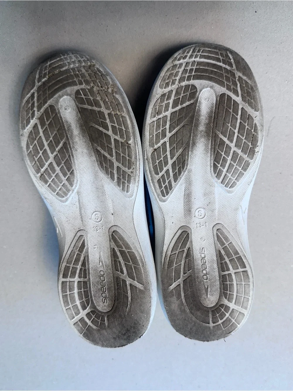 Speedo Youth Blue and Lime Slip-On Water Shoes